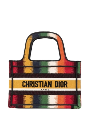 Christian Dior Pre-Owned 2020 Mini D Stripes Book Tote handbag - Yellow