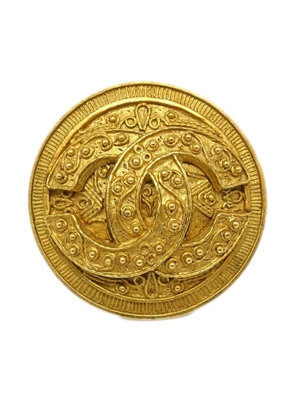 CHANEL Pre-Owned 1994 CC sun brooch - Gold