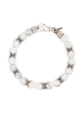 Emanuele Bicocchi beaded chain bracelet - White