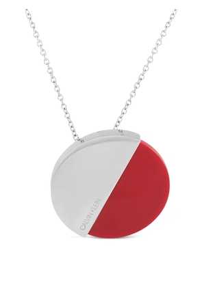 Calvin Klein logo-engraved necklace - Silver