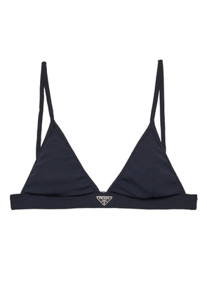Prada ribbed bralette bikini top - Blue