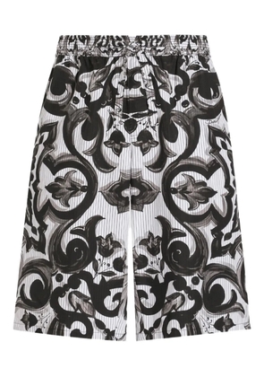 Dolce & Gabbana Maiolica-print shorts - Black