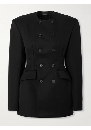 WARDROBE.NYC - + Rhw Double-breasted Twill Mini Dress - Black - xx small,x small,small,medium,large,x large