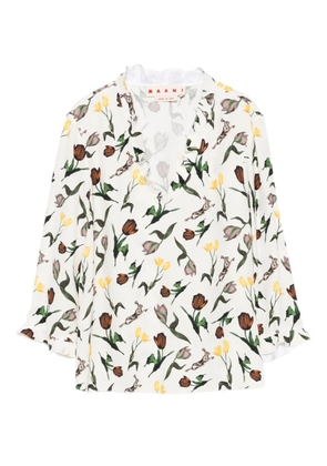 Marni floral-print blouse - Neutrals