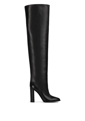 Le Silla 110mm Elsa block-heel leather boots - Black