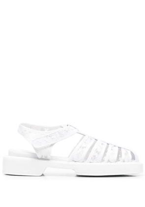 Le Silla Fisherman lace sandals - White