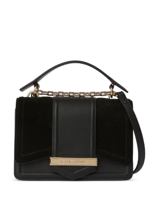 Karl Lagerfeld K/Nova suede shoulder bag - Black