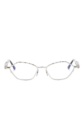 Kuboraum geometric-frame glasses - Silver