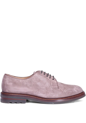 Brunello Cucinelli suede lace-up Derby shoes - Neutrals