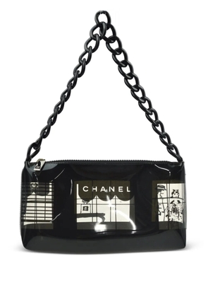 CHANEL Pre-Owned 2003 Window-print shoulder bag - Black
