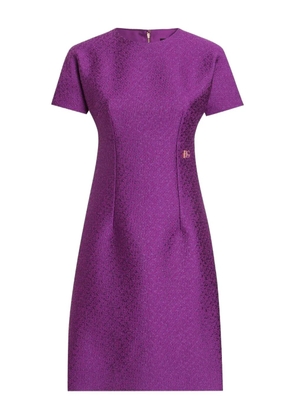 Dolce & Gabbana DNA textured dress - Purple