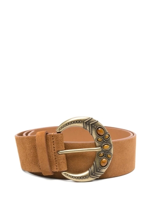 Ba&Sh Brody suede buckle belt - Brown