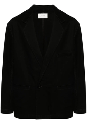 LEMAIRE single-breasted cotton twill blazer - Black