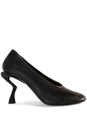 PUCCI 80mm round toe leather pumps - Black