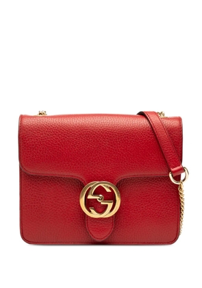 Gucci Pre-Owned 2000-2015 Small Dollar Calfskin Interlocking G crossbody bag - Red