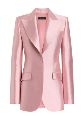 Dolce & Gabbana satin tailored blazer - Pink