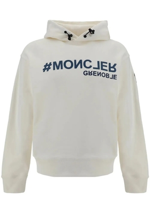 Moncler Grenoble raised-logo hoodie - White
