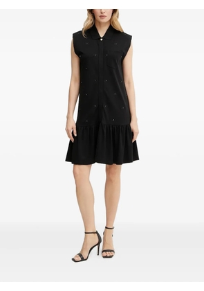 LIU JO embellished ruffled mini dress - Black