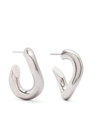 ISABEL MARANT Links sculpted-hoop earrings - Silver