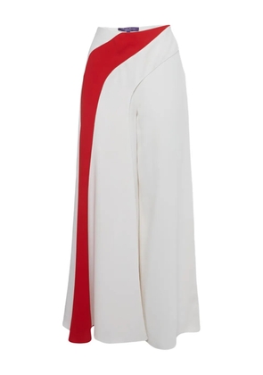 Ralph Lauren Purple Label Crepe stripe trousers - White