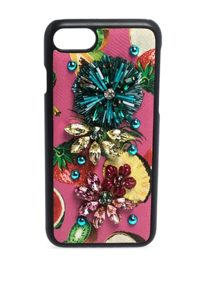 Dolce & Gabbana Pre-Owned Embellishment iPhone 7 case - Black