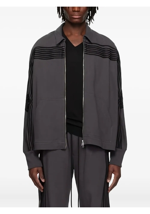 Song For The Mute applique track jacket - Grey