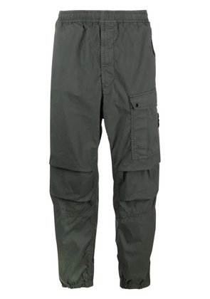 Stone Island Compass-badge tapered-leg trousers - Green