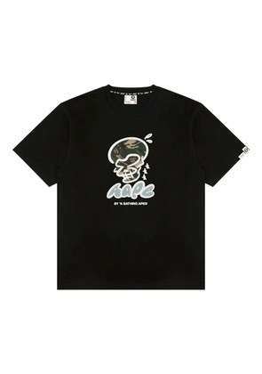 AAPE BY *A BATHING APE® logo-print T-Shirt - Black
