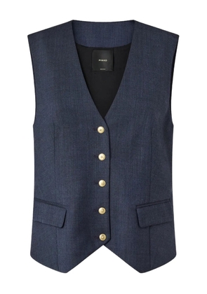 PINKO Ketchup buttoned gilet - Blue