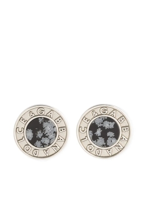 Dolce & Gabbana logo-engraved cufflinks - Silver