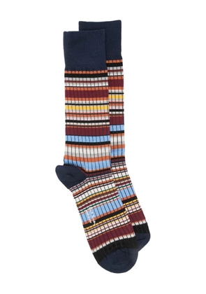 PS Paul Smith striped cotton socks - Blue