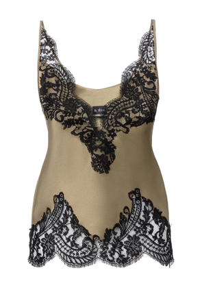 IL VOLO Gia lace-details blouse - Green