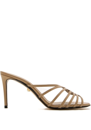 Alevì 80mm leather heeled sandals - Neutrals