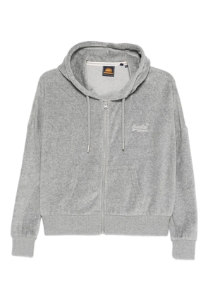 Superdry hooded zip-up cardigan - Grey
