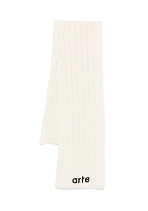 Arte Antwerp cable-knit scarf - Neutrals