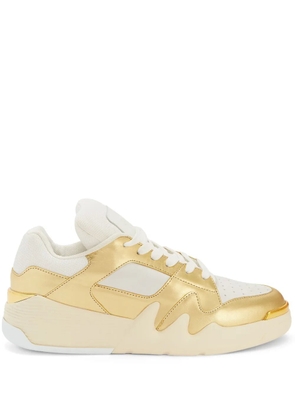 Giuseppe Zanotti Talon metallic low-top sneakers - Gold