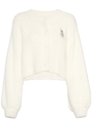 Musium Div. embroidered cardigan - Neutrals