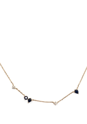 Adina Reyter 14kt yellow gold Premier Amigos sapphire and diamond necklace
