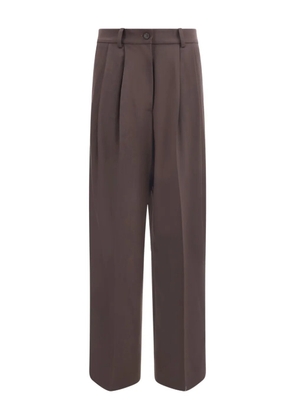 P.A.R.O.S.H. pleated high waist trousers - Brown