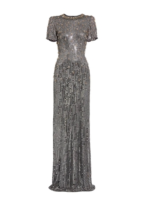 Jenny Packham Serenity sequin-embellished gown - Grey