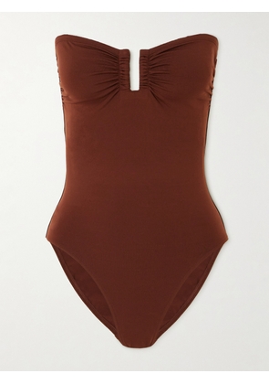 Eres - Les Essentiels Cassiopee Bandeau Swimsuit - Brown - FR 38,FR 40,FR 42,FR 44,FR 46