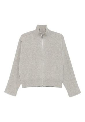Jil Sander high-neck zip-front cardigan - Grey