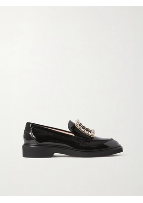 Roger Vivier - Viv Rangers Buckled Patent-leather Loafers - Black - IT34,IT34.5,IT35,IT35.5,IT36,IT36.5,IT37,IT37.5,IT38,IT38.5,IT39,IT39.5,IT40,IT40.5,IT41,IT41.5,IT42