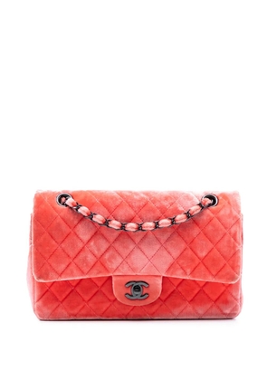 CHANEL Pre-Owned 2014-2015 Medium Classic Velvet Double Flap shoulder bag - Red
