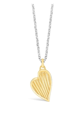 DOWER AND HALL 18K yellow gold vermeil heart-pendant necklace