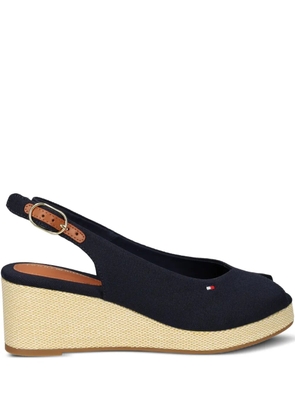 Tommy Hilfiger 60mm slingback wedge espadrilles - Blue