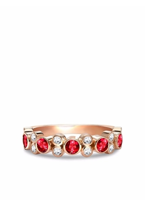 Pragnell 18kt rose gold Bubbles ruby and diamond ring - Pink