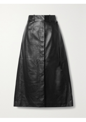 Proenza Schouler - Belted Leather Midi Skirt - Black - US0,US2,US4,US6,US8,US10