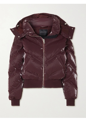 Cordova - The Niseko Hooded Quilted Down Ski Jacket - Brown - x small,small,medium,large