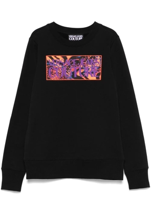 Versace Jeans Couture logo-patch sweatshirt - Black